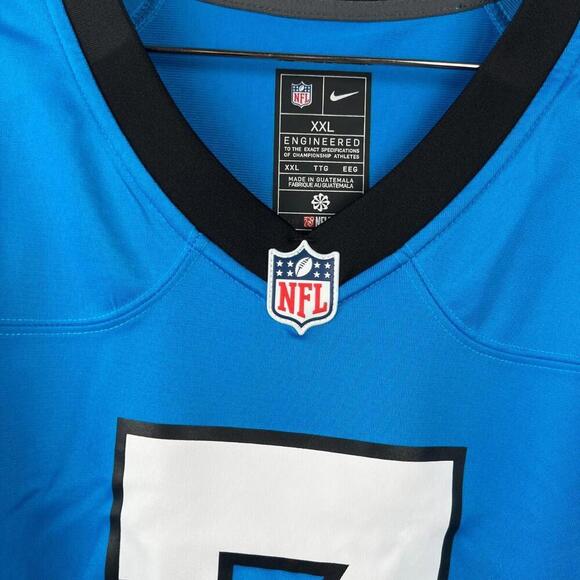 New Nike Carolina Panthers Clowney #7 Jersey Men’s 2XL Blue NFL Alternate - Picture 9 of 9